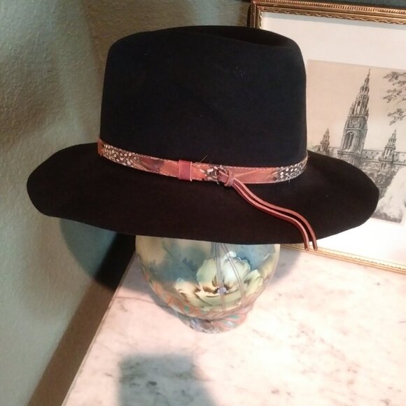 Bailey's Jackson Fur Felt Black Western/Cowboy Hat | Vintage 1990s | Size 6 5/8 - Picture 12 of 16